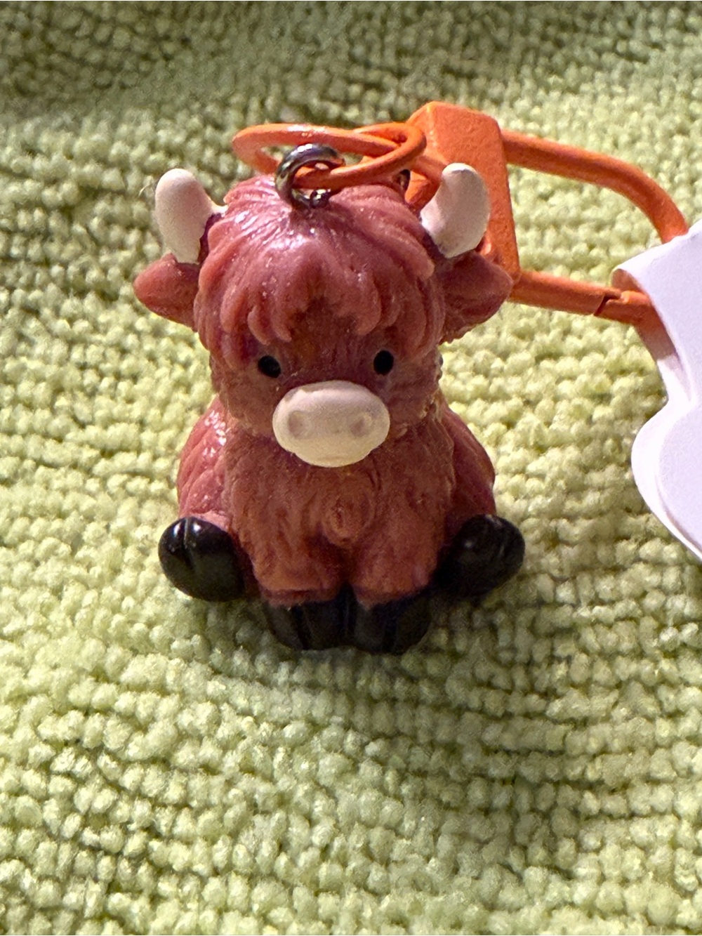 Cute Highland Cow Backpack Charm
